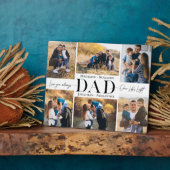 Plaque Photo We Love You Dad Simple Photo Collage Keepsake (Côté)