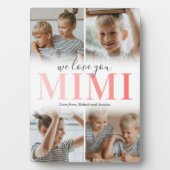 Plaque Photo We Love You Mimi Photo Collage (Devant)