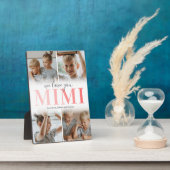 Plaque Photo We Love You Mimi Photo Collage (Côté)