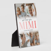Plaque Photo We Love You Mimi Photo Collage (Côté)