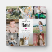 Plaque Photo We Love You Nana' Photo Collage (Devant)
