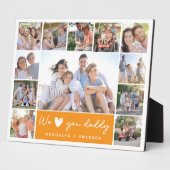 Plaque Photo We ♥ You Daddy Photo Collage (Côté)
