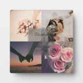 Plaque Photo Wedding Anniversary Bride and Groom Photo Collage (Devant)