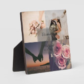 Plaque Photo Wedding Anniversary Bride and Groom Photo Collage (Recto)