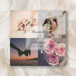 Plaque Photo Wedding Anniversary Bride and Groom Photo Collage<br><div class="desc">Wedding Anniversary Bride and Groom Photo Collage plaque</div>