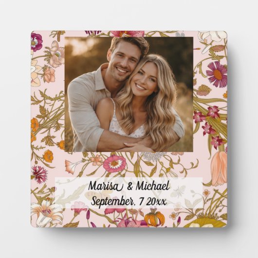 Plaque Photo Wedding invitation keepsake (Devant)