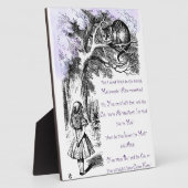 Plaque Photo We're All Mad Here (Côté)