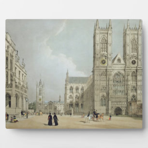 Plaque Photo Westminster Abbey and Hospital, from 'London As It