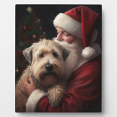 Plaque Photo Wheaton Terrier Avec Noël Festif Du Père Noël (Devant)