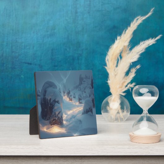 Plaque Photo Where Light Wanders in Winter (Insitu)