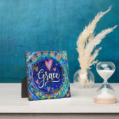 Plaque Photo Whimsical Joli Moderne Bleu Grace (Insitu)