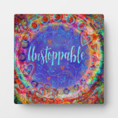 Plaque Photo Whimsical joyeux et amusant non stoppable (Devant)