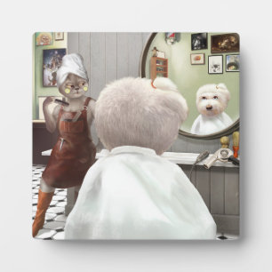 Plaque Photo Whimsical Pet Barber Shop