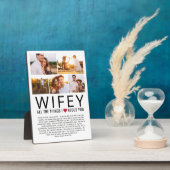Plaque Photo Wifey Photo Collage Les Choses Que Nous Aimons À P (Côté)