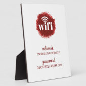 Plaque Photo Wifi Information *Moderne Hospitalité* Beauté (Côté)