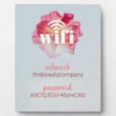 Plaque Photo Wifi Information *Moderne Hospitalité* Beauté (Devant)