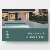 Plaque Photo Wifi Password Sign Photo (Devant)
