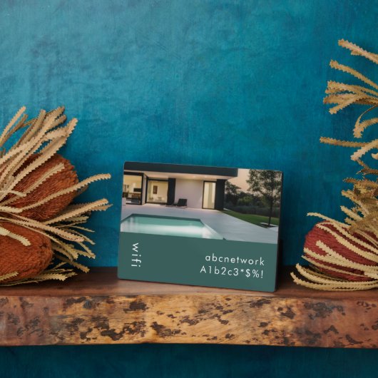 Plaque Photo Wifi Password Sign Photo (Côté)