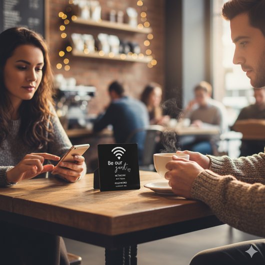 Plaque Photo Wifi Personnalisé Décor Maison Nouveau Accueil Cad