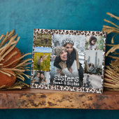 Plaque Photo Wild Faux Leopard Fur Soeurs de la fourrure Collag (Côté)