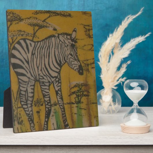 Plaque Photo Wild Life Kenya African Safari Zebra.png (Côté)