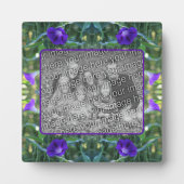 Plaque Photo Wild Morning Glory Flowers Ajoutez Votre Propre Ph (Devant)