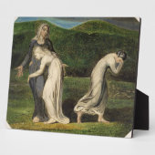 Plaque Photo William Blake | Naomi implante Ruth et Orpah à (Côté)