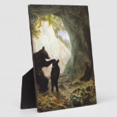 Plaque Photo William Holbrook Beard Bear And Cubs 1864 (Côté)