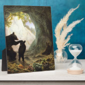 Plaque Photo William Holbrook Beard Bear And Cubs 1864 (Côté)