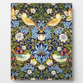Plaque Photo William Morris, Strawberry Thief, (Devant)