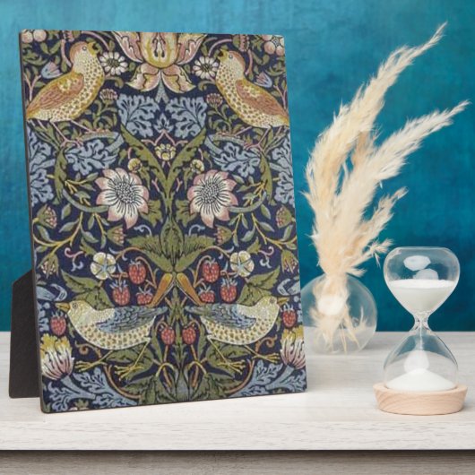 Plaque Photo William Morris Strawberry Thief Design 1883 (Côté)