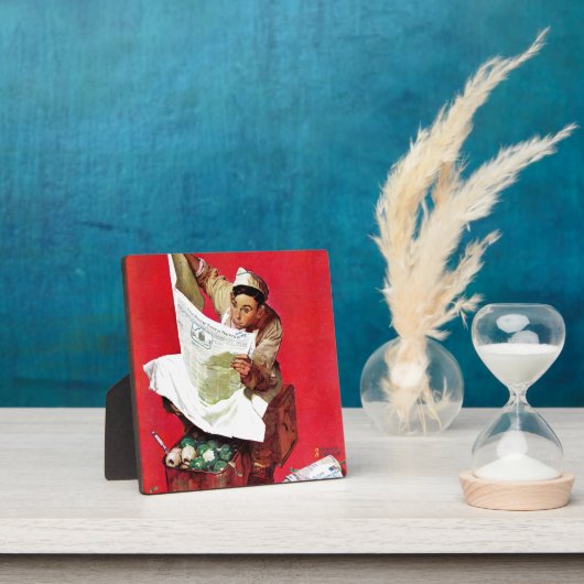 Plaque Photo Willie Gillis on K.P (Insitu)