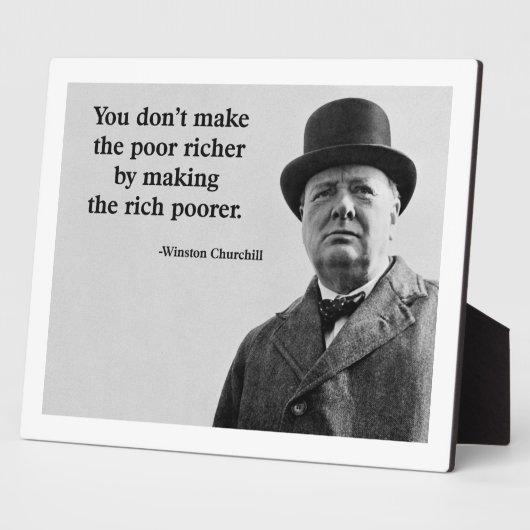 Plaque Photo Winston Churchill (Côté)