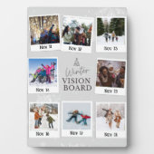 Plaque Photo Winter Vision Board Family Photo With Date (Devant)