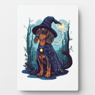 Plaque Photo Wizard Wiener � Magical Dachshund
