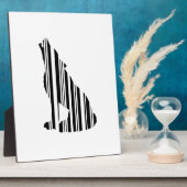 Plaque Photo WOLF BAR CODE Motif de code-barres Howl Design (Côté)
