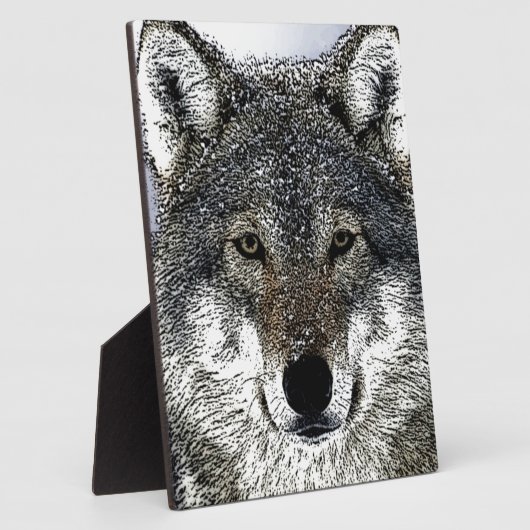 Plaque Photo Wolf Eyes (Côté)