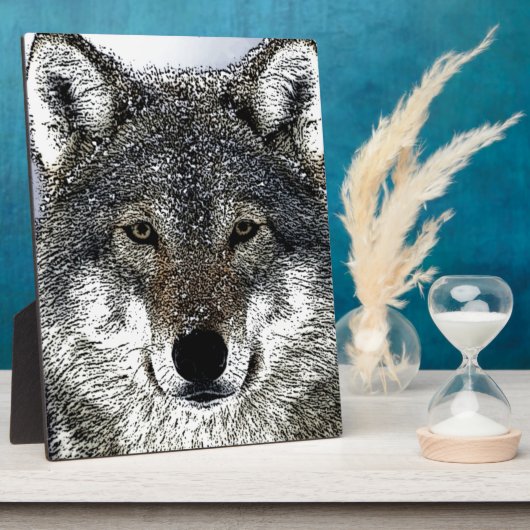 Plaque Photo Wolf Eyes (Côté)