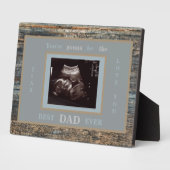 Plaque Photo Wood Photo Ultrasound Gonna Be the Best Dad Ever (Côté)