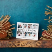 Plaque Photo Woofy Christmas Script Animaux de compagnie photo (Côté)