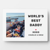 Plaque Photo World Best Daddy Photo personnalisée (Devant)
