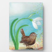 Plaque Photo Wren Bird chante à l'aube Au printemps (Devant)