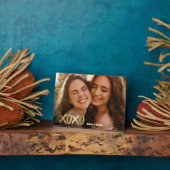 Plaque Photo XOXO Best Friends Gold Script BFF Photo (Côté)