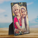 Plaque Photo XOXO Best Friends Photo Gold Script BFF<br><div class="desc">Un beau cadeau pour votre bestie pour un anniversaire ou la Saint-Galentin ! XOXO en caractères d'or gras,  ainsi que vos noms et photos personnalisés.</div>