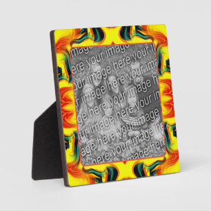 Plaque Photo Yellow Orange Green Swils Créez votre propre photo