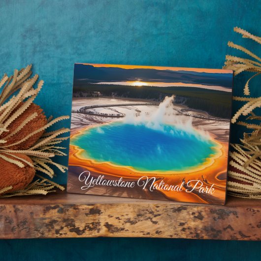 Plaque Photo Yellowstone (Côté)
