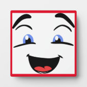 PLAQUE PHOTO YEUX BLEU (Devant)