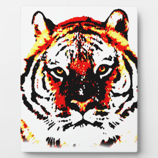 Plaque Photo Yeux de tigres sauvages