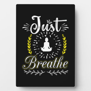 Plaque Photo Yoga Lover Respirer