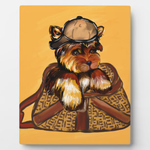 PLAQUE PHOTO YORKIE POO